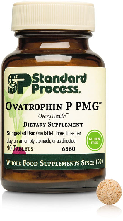 Ovatrophin PMG 90t côté avant du flacon avec étiquette
