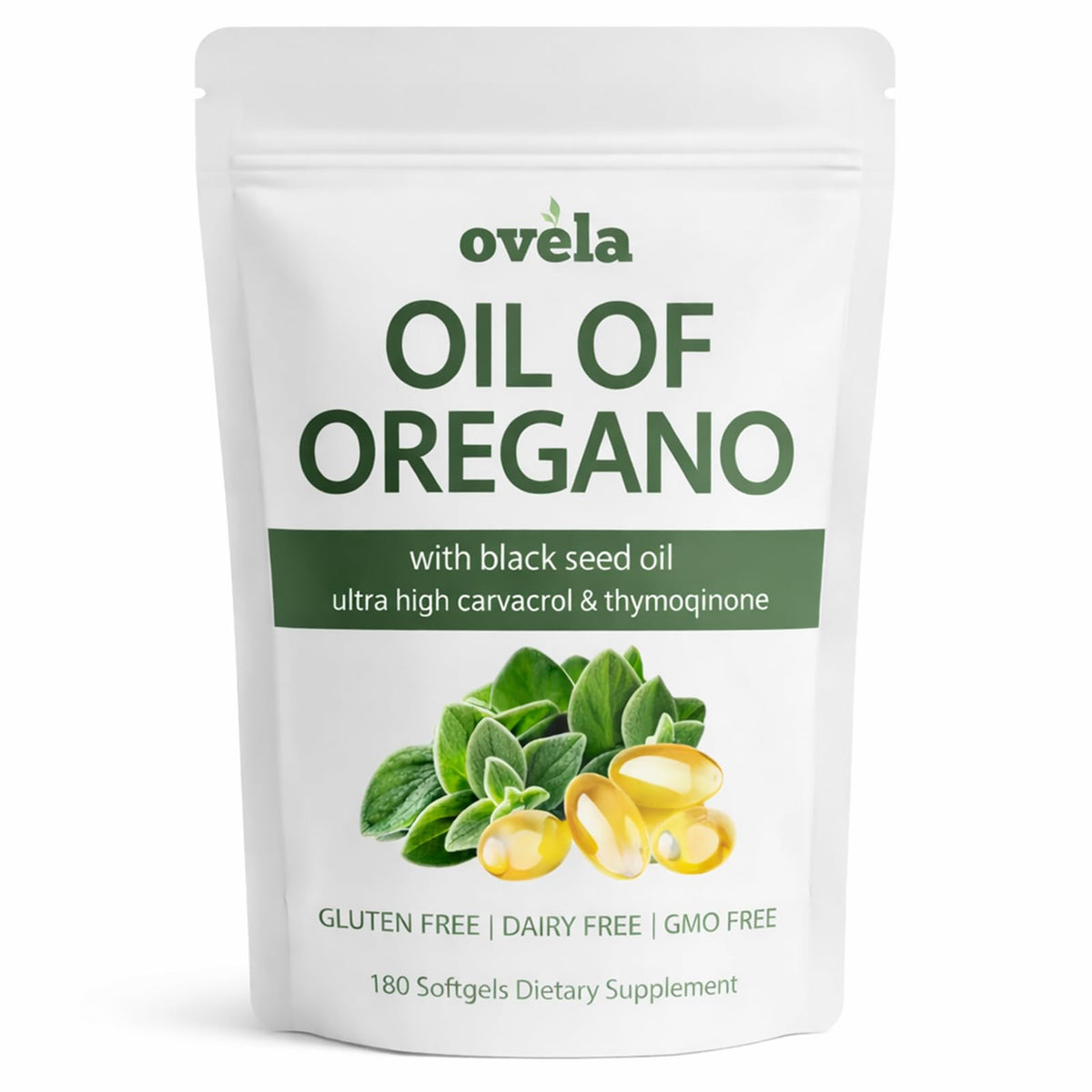 Ovela Huile d'Origan et Huile de Graines Noires gélules en boîte
