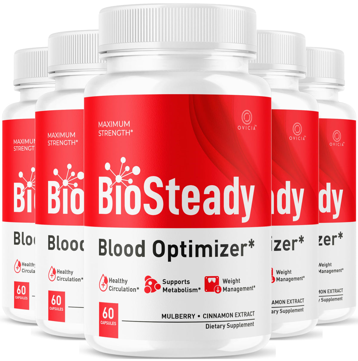 OVICIA BioSteady capsules front view packaging