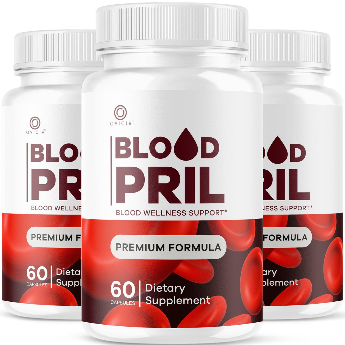 OVICIA Blood Pril 180 capsules avant avec étiquette