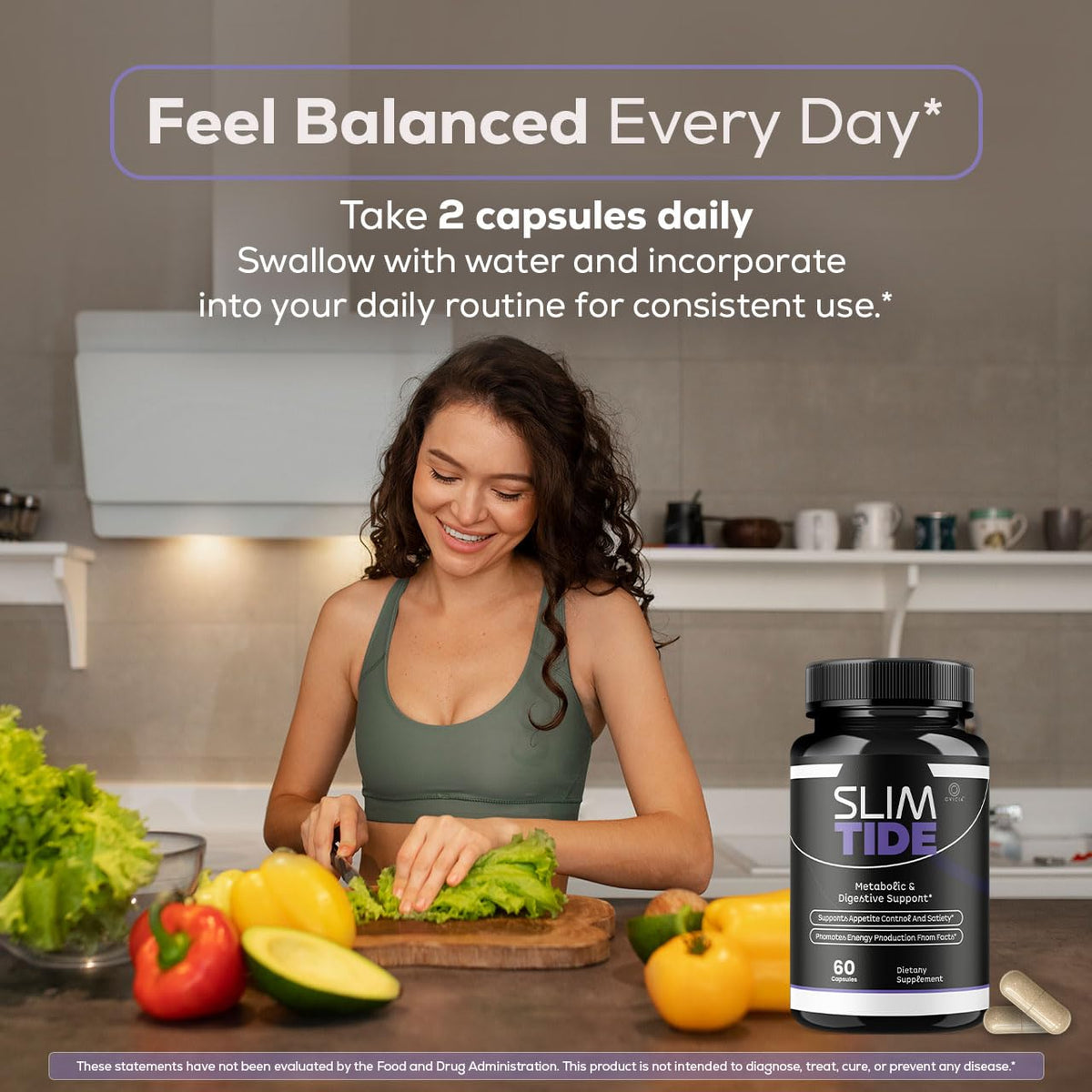 OVICIA Capsules Slim Tide - Capsules sur une surface plane