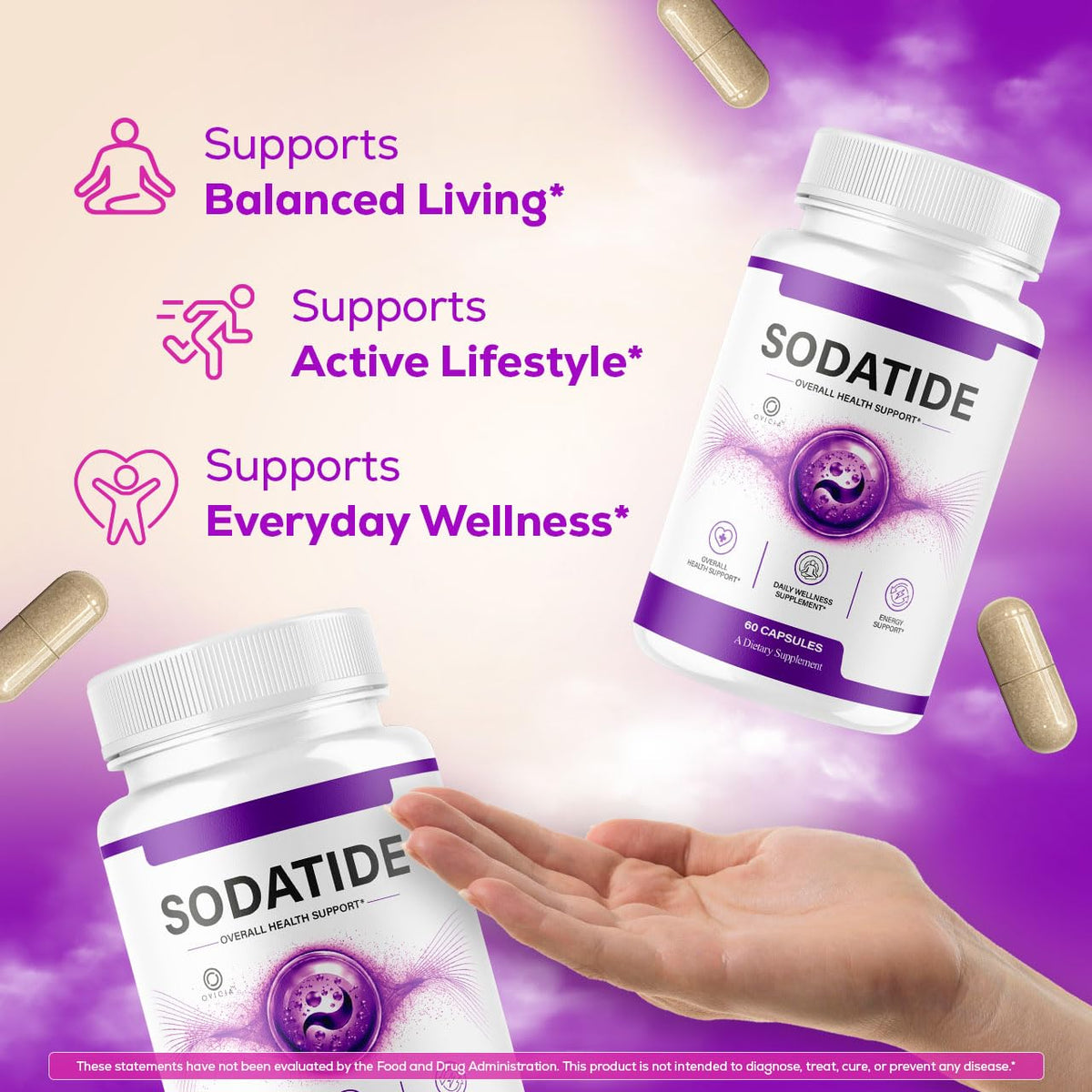 OVICIA Capsules Sodatide 180 capsules avec emballage