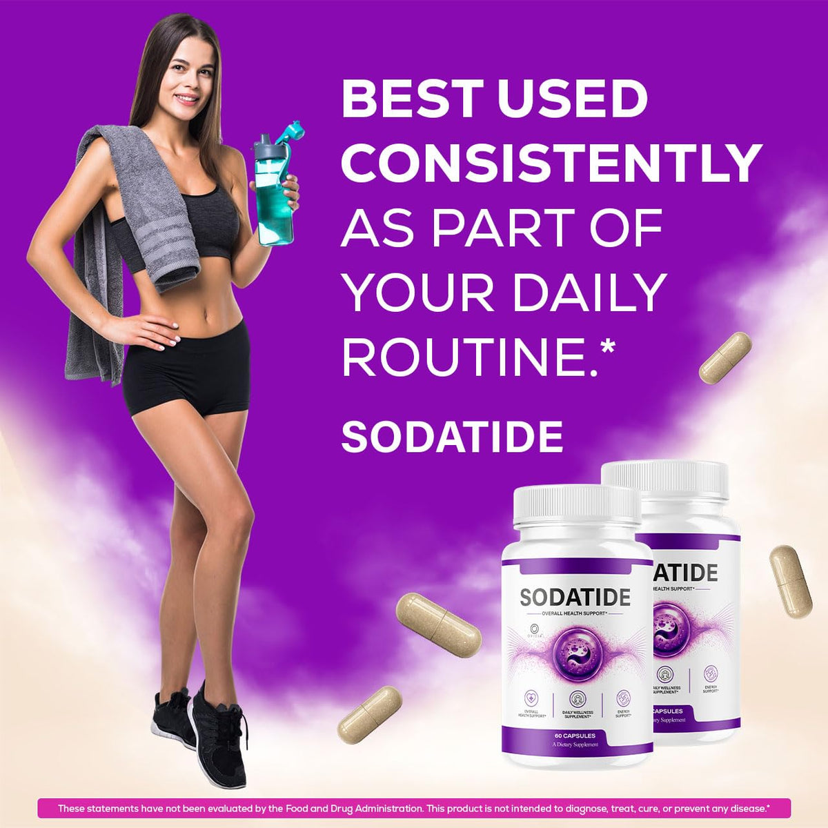 OVICIA Capsules Sodatide 180 capsules ouvertes
