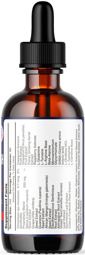 OVICIA Cardioflush Drops vue de dos avec informations nutritionnelles