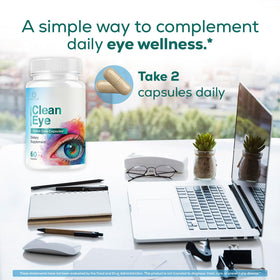 OVICIA Clean Eye Capsules ouvertes montrant les capsules à l'intérieur