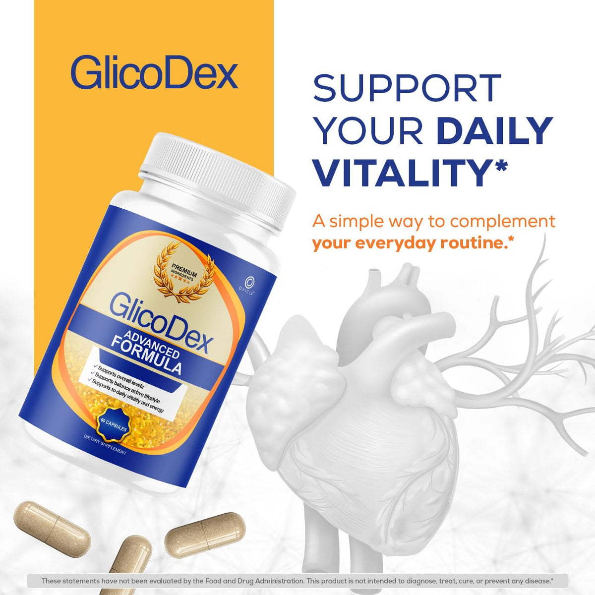 OVICIA GlicoDex Capsules contenant ouvert avec capsules visibles