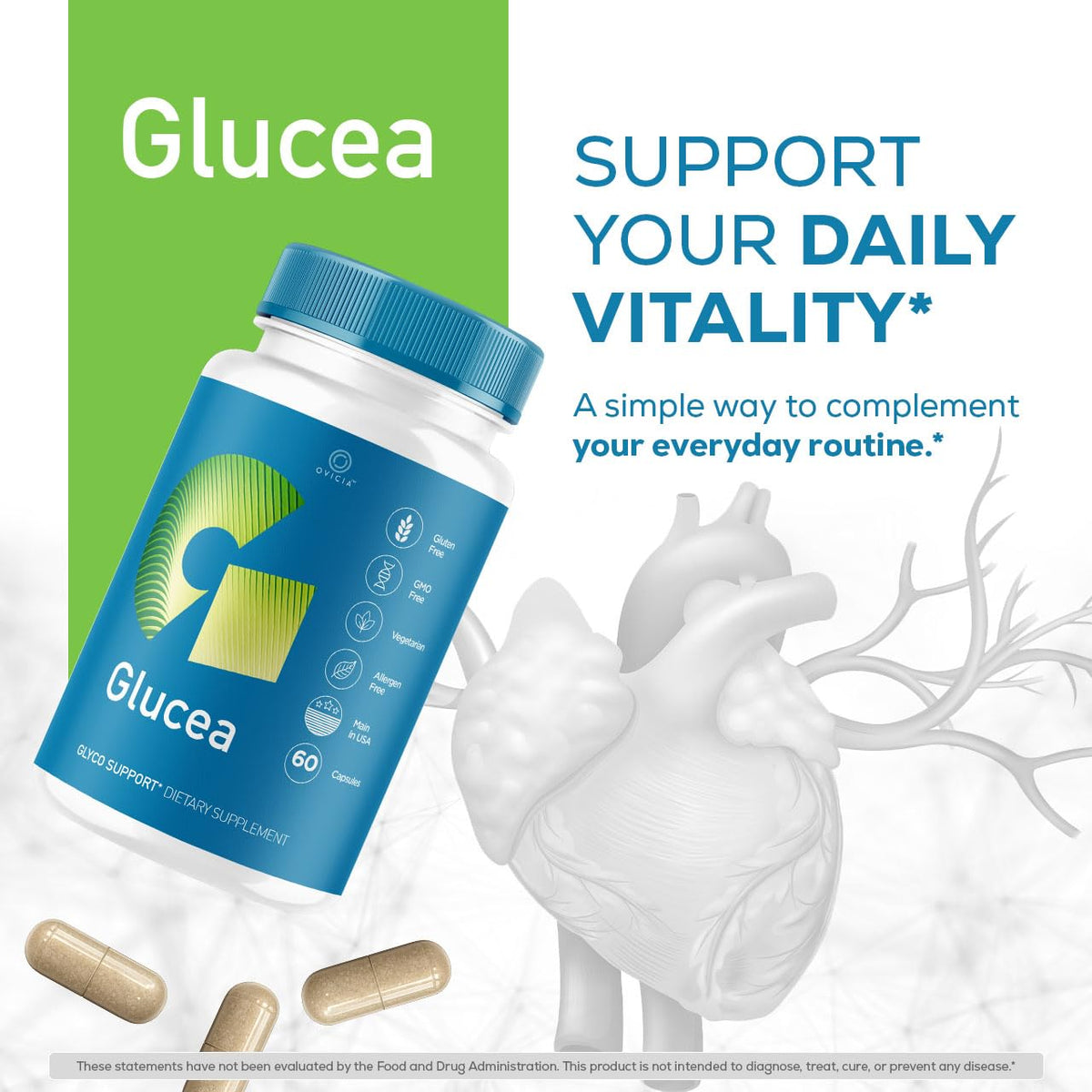 OVICIA Glucea Capsules 60 Capsules arrière vue
