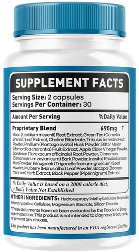 OVICIA Glucea Capsules 60 Capsules sur une table