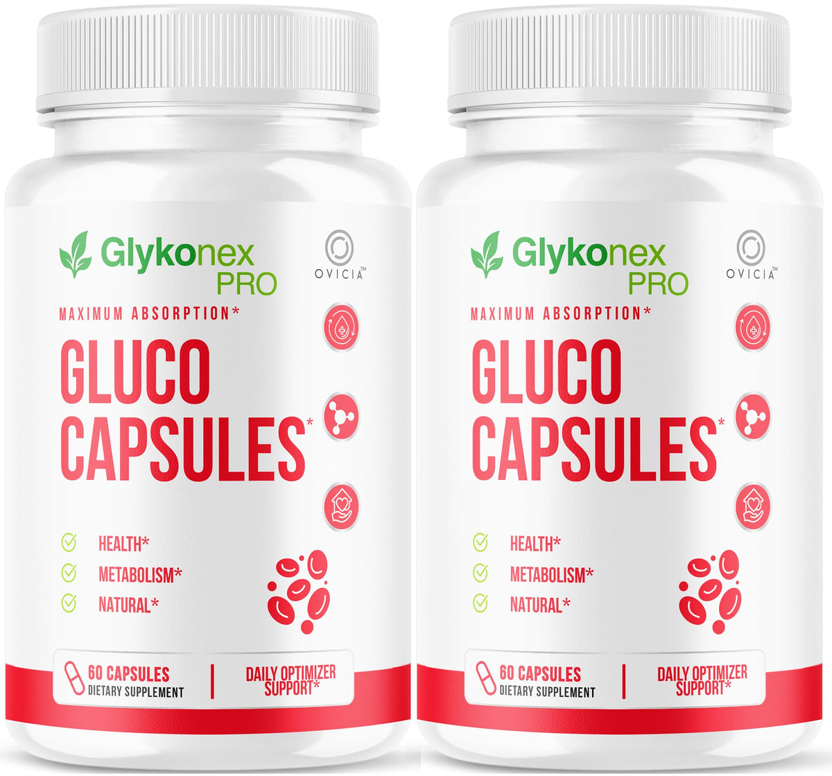 OVICIA Gluco Capsules 120 capsules, vue de face
