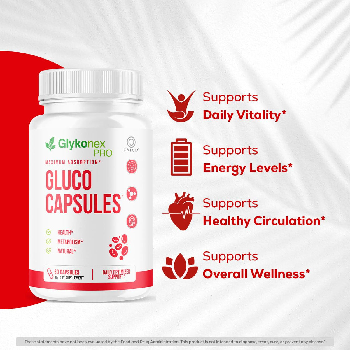 OVICIA Gluco Capsules, capsules à l'intérieur du flacon
