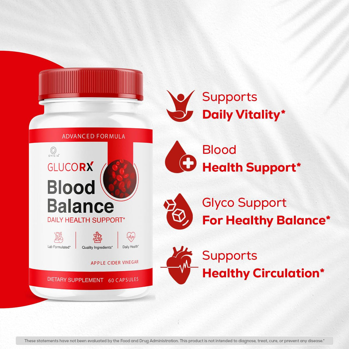 OVICIA Glucorx Capsules 60 capsules arrière