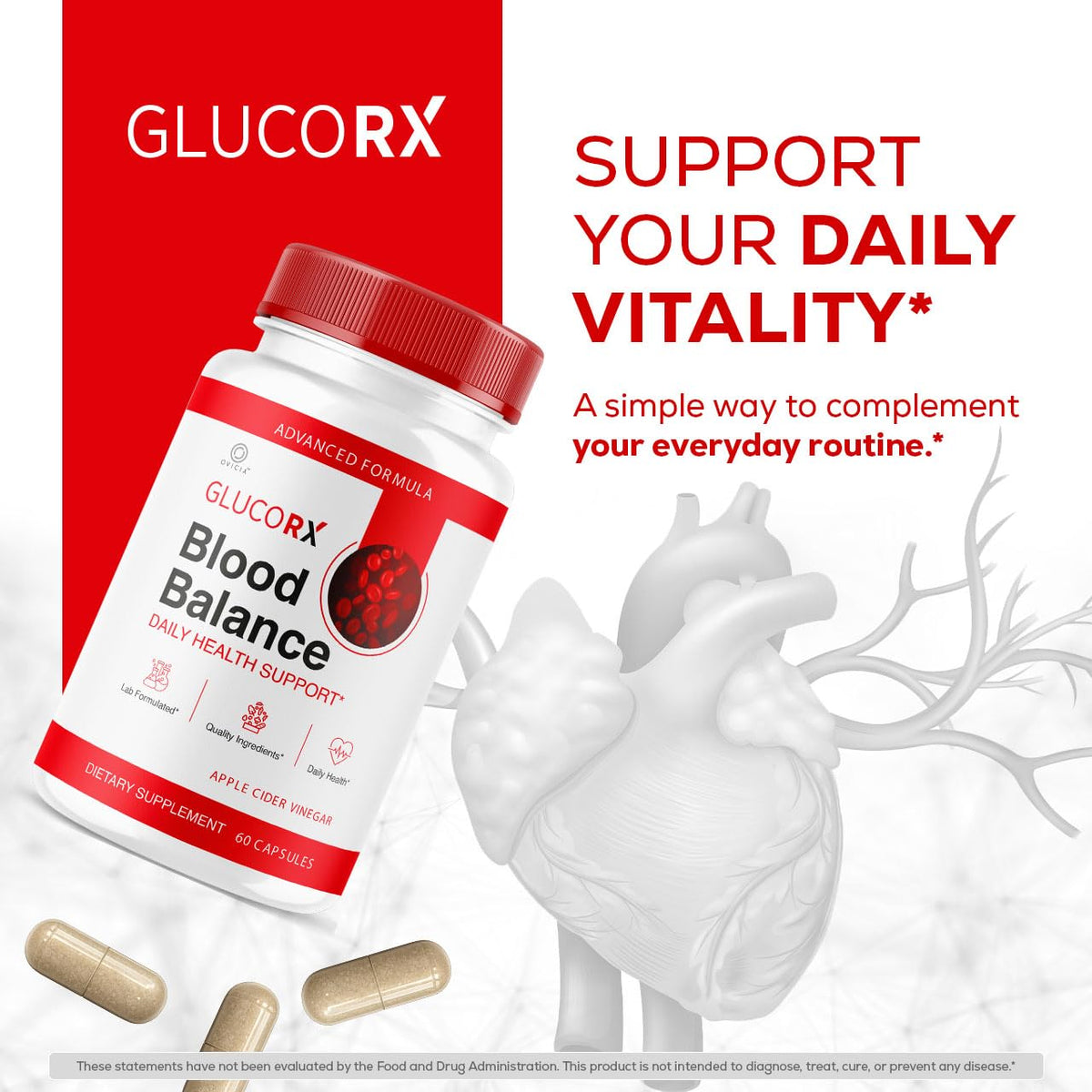 OVICIA Glucorx Capsules 60 capsules côté