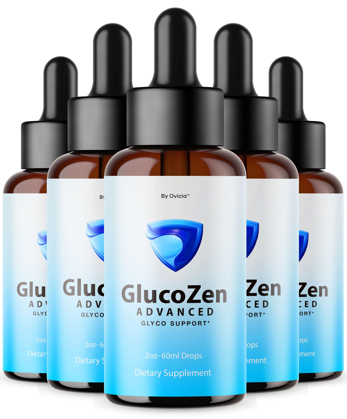 OVICIA Glucozen Drops 5 flacons vue de face
