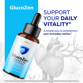 OVICIA Glucozen Drops contenant des gouttes en gros plan