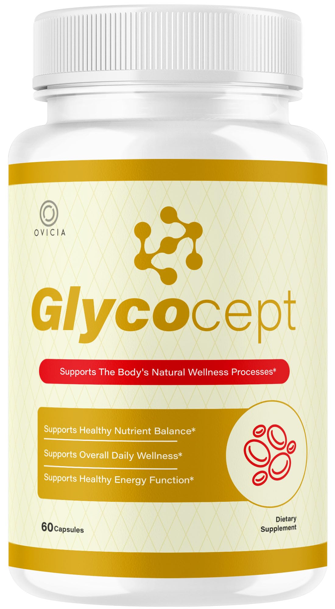 OVICIA Glycocept Capsules 60 front view packaging
