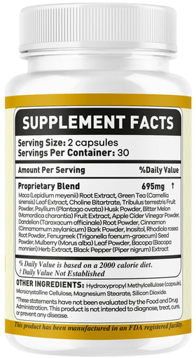 OVICIA Glycocept Capsules 60 on a table with glass of water