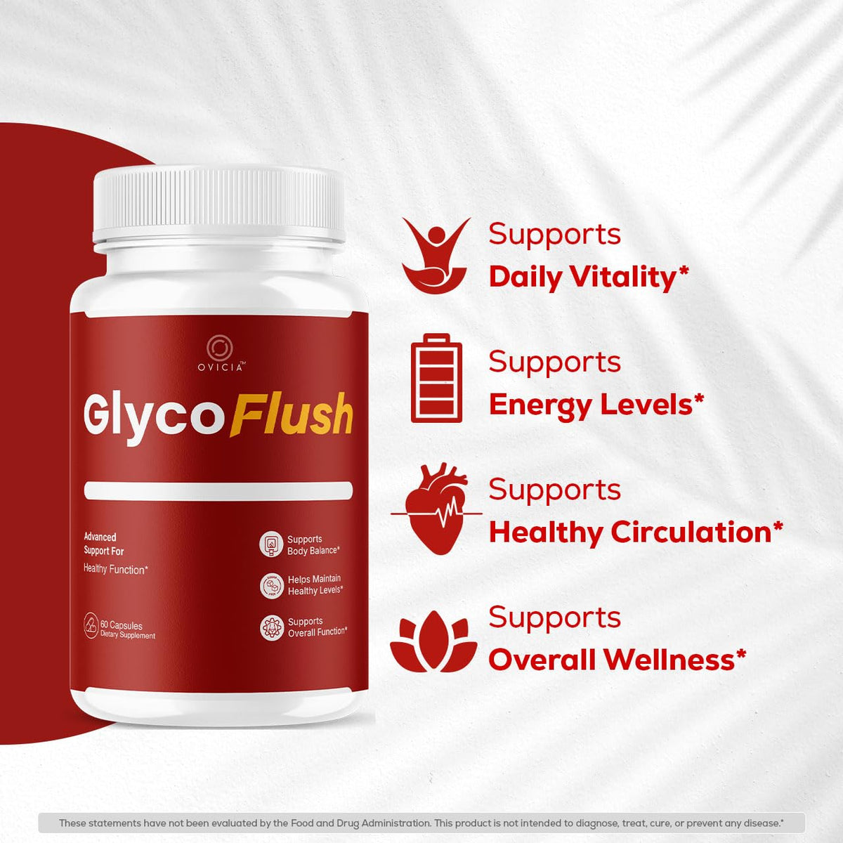 OVICIA GlycoFlush gélules ouvertes sur une table