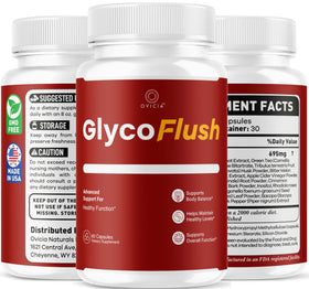 OVICIA GlycoFlush gélules sur un fond neutre