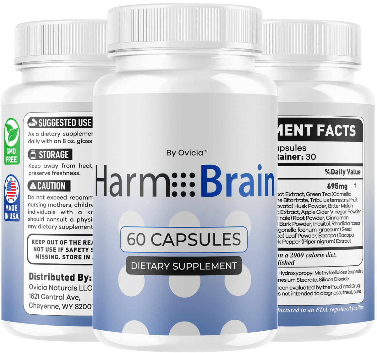 OVICIA HarmoBrain gélules sur fond blanc