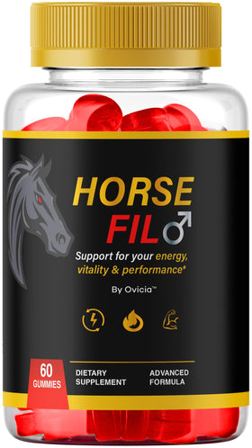 OVICIA Horsefil Gummies 60 gummies vue avant avec emballage