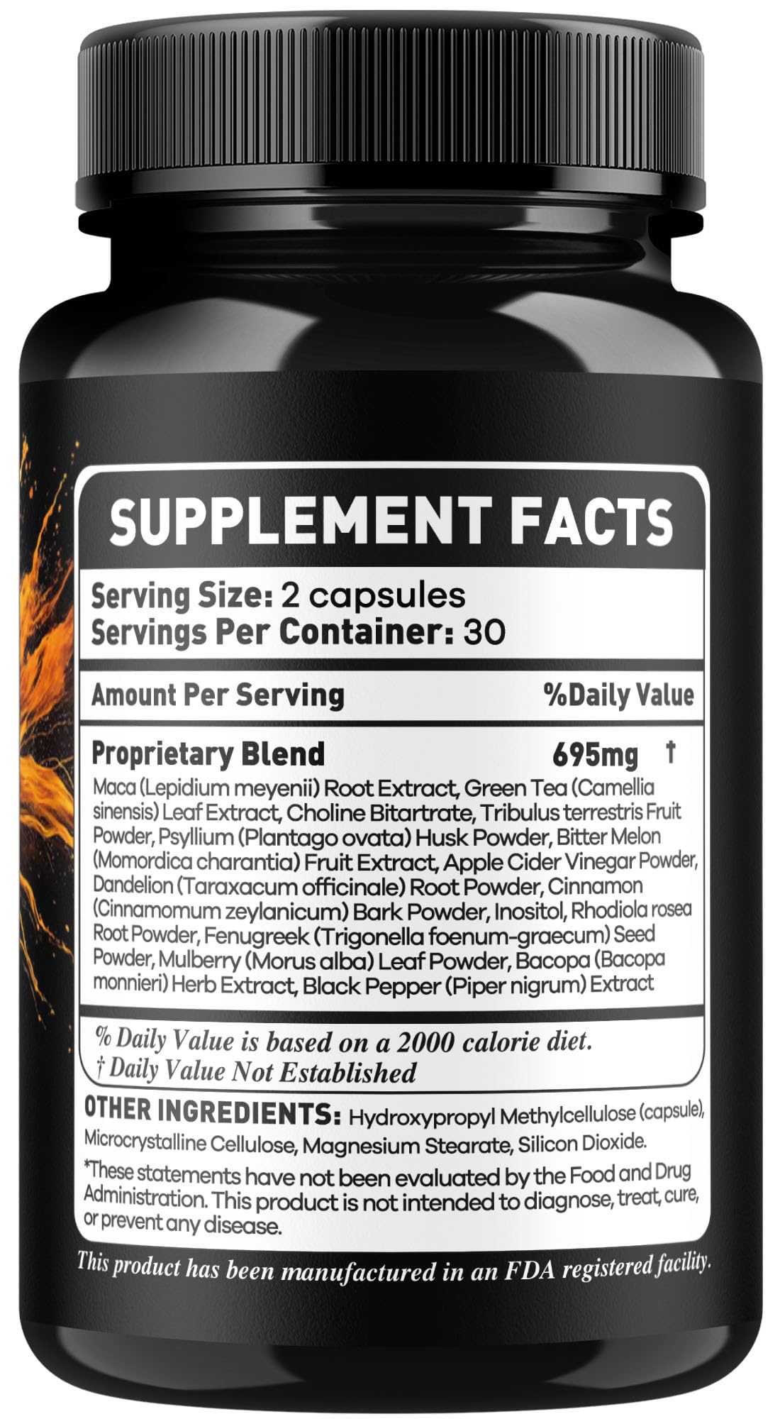 OVICIA IQ Blast Plus Capsules 60 pièces à côté d'un verre d'eau