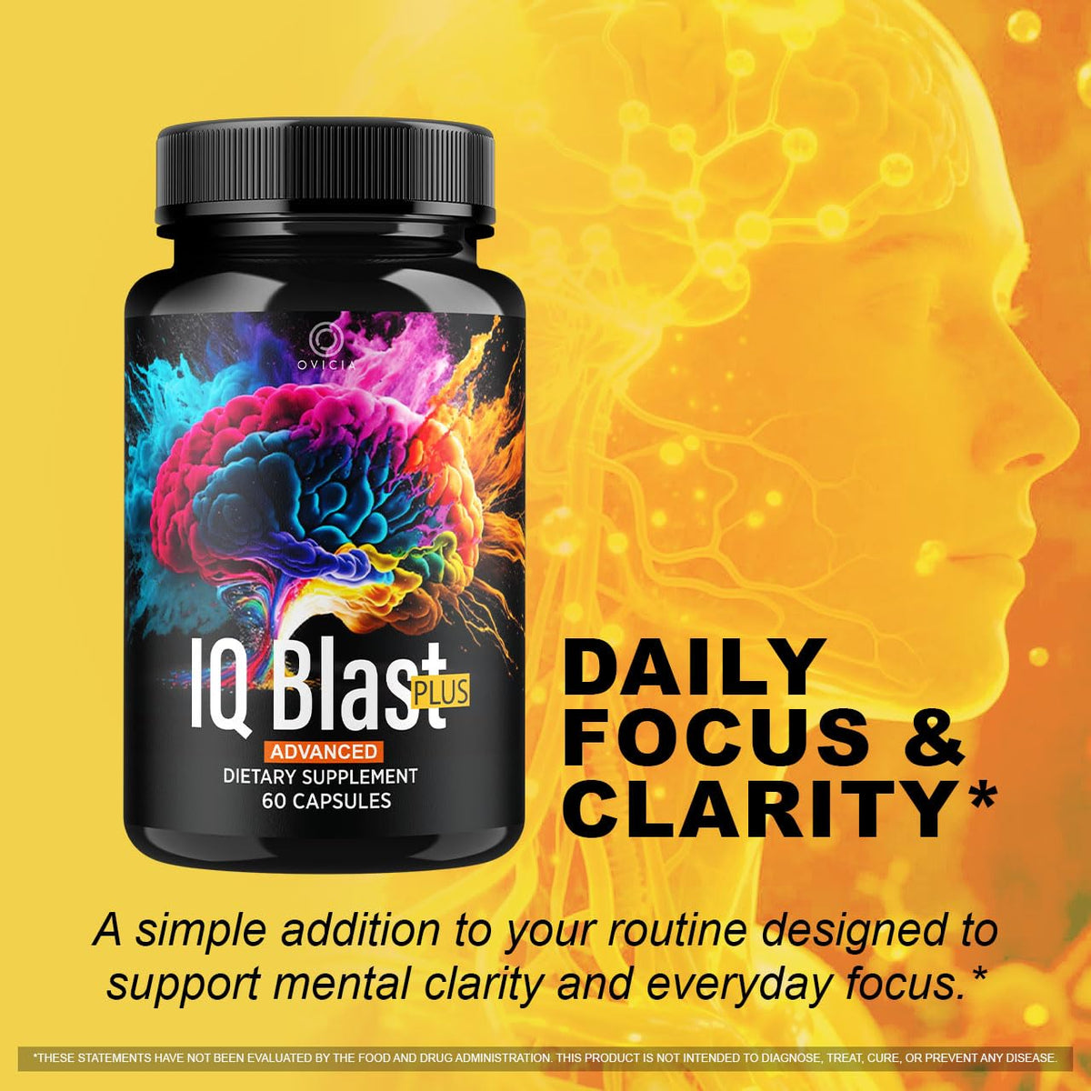 OVICIA IQ Blast Plus Capsules 60 pièces avec étiquette visible