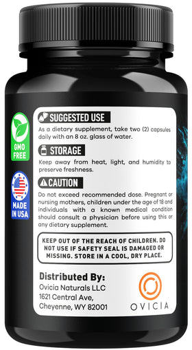 OVICIA IQ Blast Plus capsules avec verre d'eau