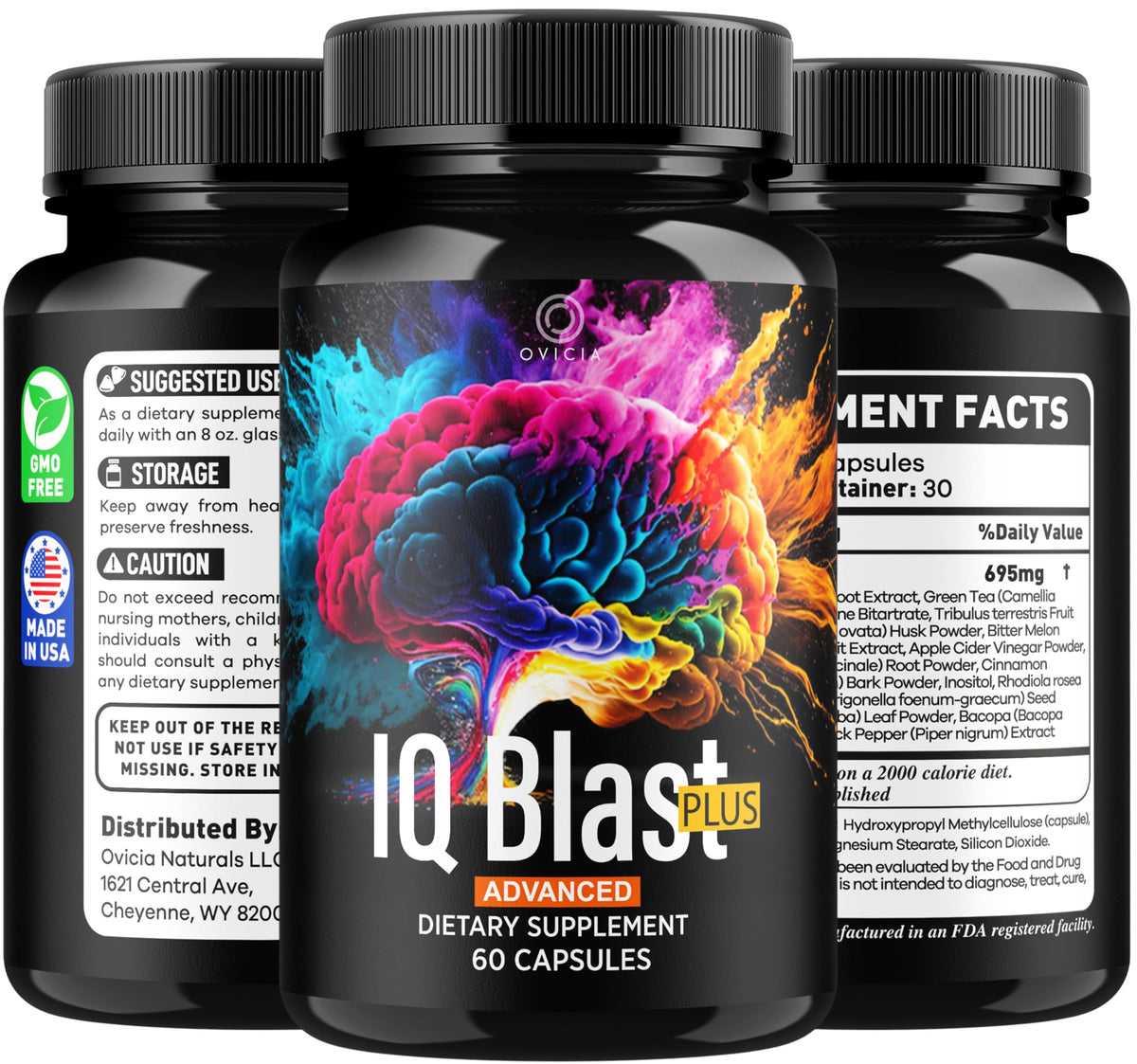OVICIA IQ Blast Plus produit sur une surface en bois