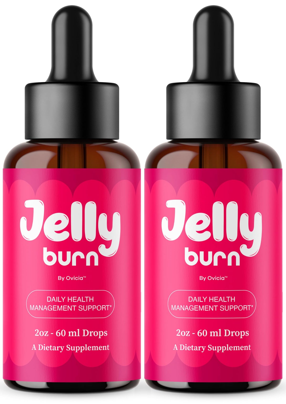 OVICIA Jelly Burn Drops 2 Pack avec deux bouteilles
