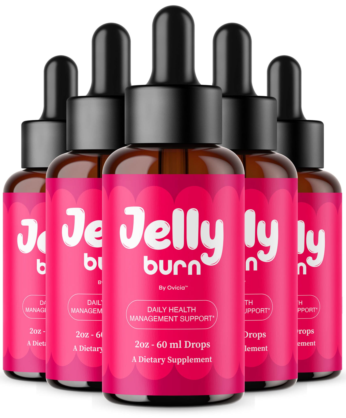 OVICIA Jelly Burn Drops 5 flacons vue avant