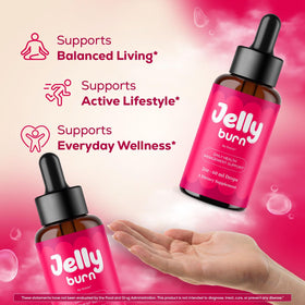 OVICIA Jelly Burn Drops flacon ouvert avec goutteur