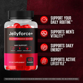 OVICIA Jelly Force Gummies gélifiés sur une table