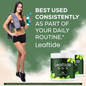 OVICIA Leaftide Powder 180g en vue de côté