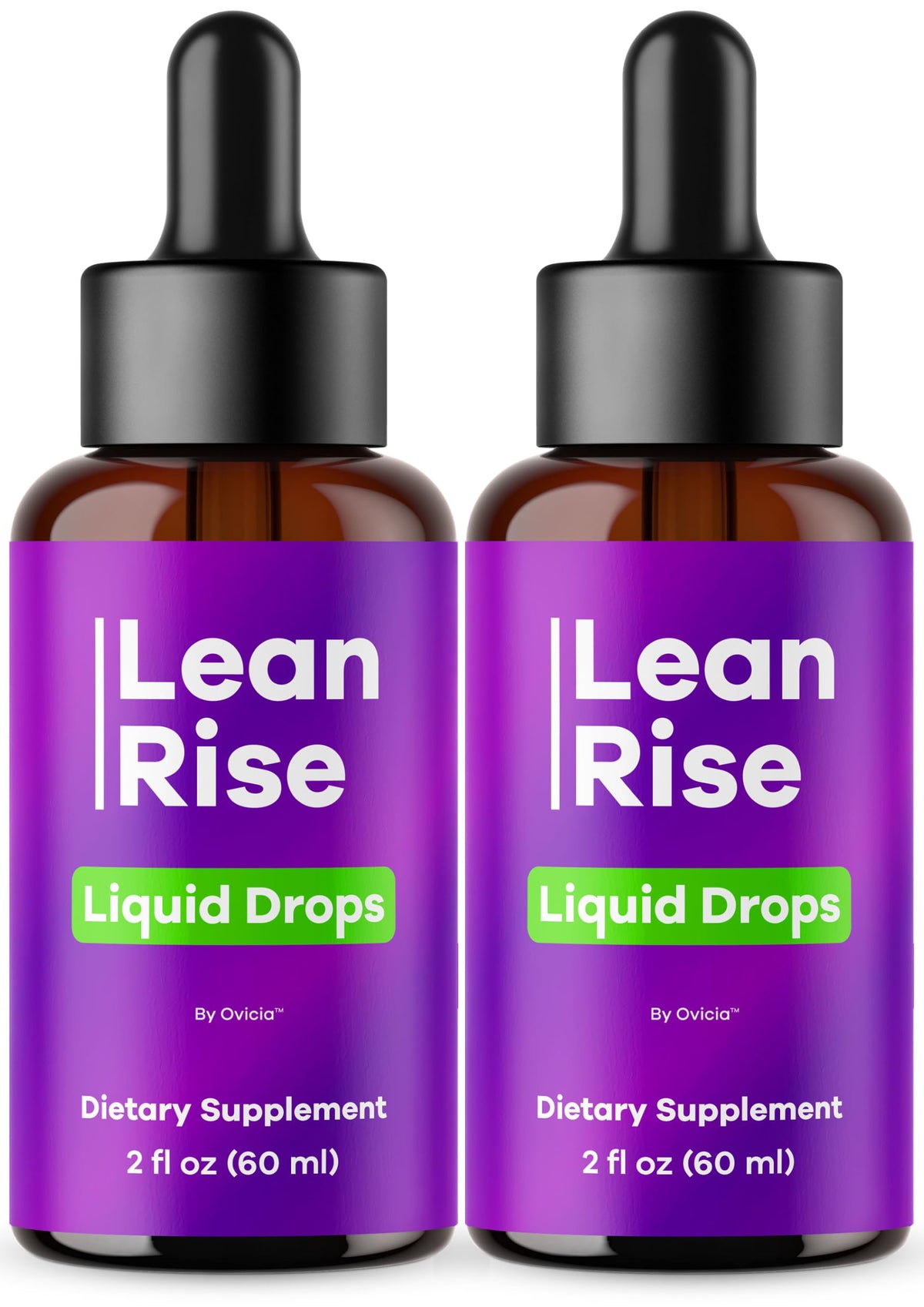 OVICIA Lean Rise Drops 2 bouteilles avec étiquette avant