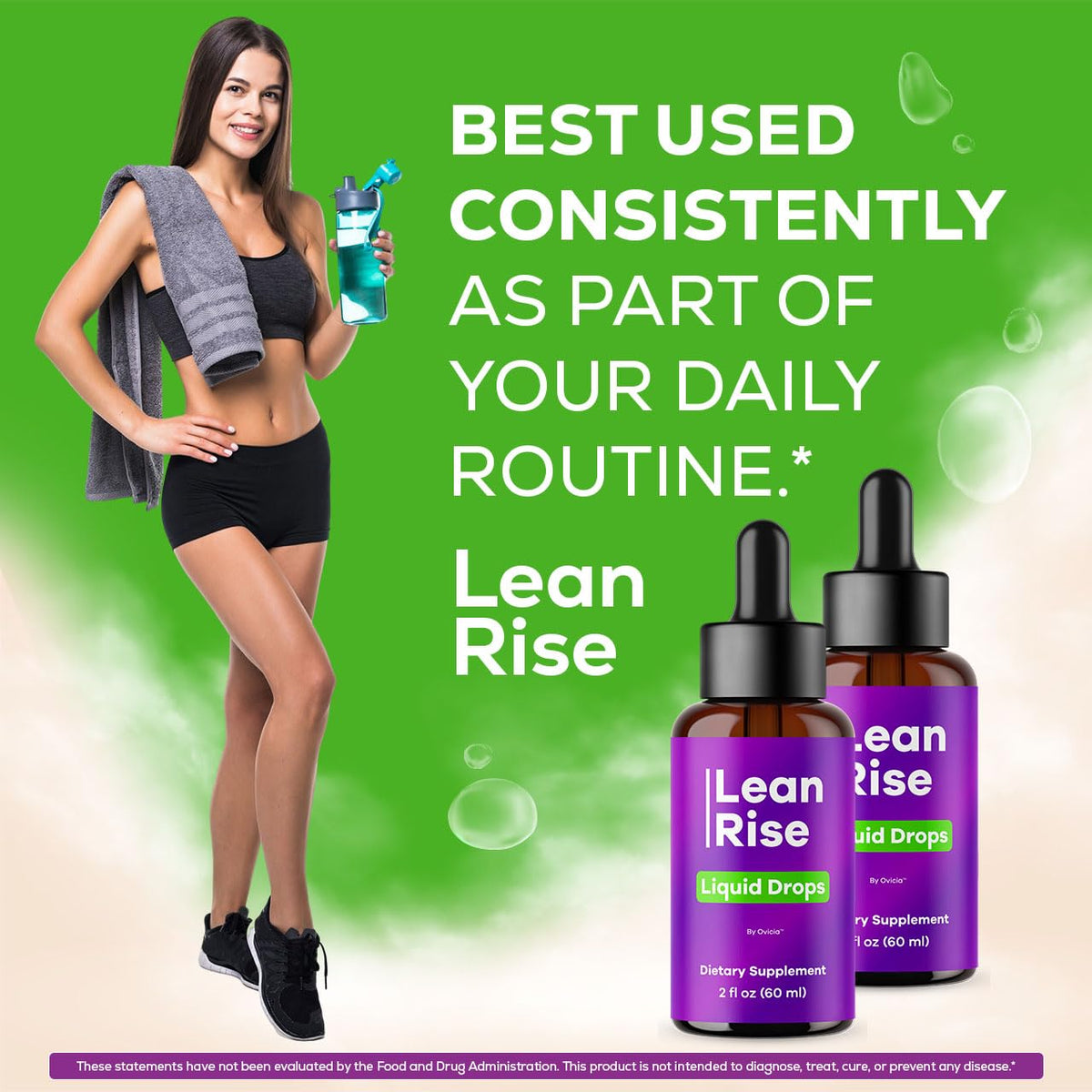 OVICIA Lean Rise Drops avec verre d'eau