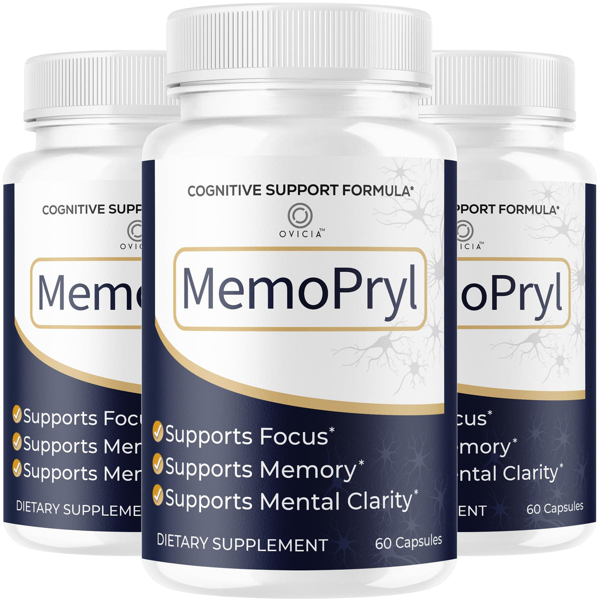 OVICIA Memopryl Capsules 180 Capsules - vue de face