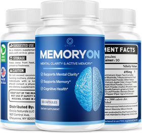 OVICIA MemoryOn Capsules 60 capsules à côté d'un livre