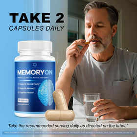 OVICIA MemoryOn Capsules showing the back label