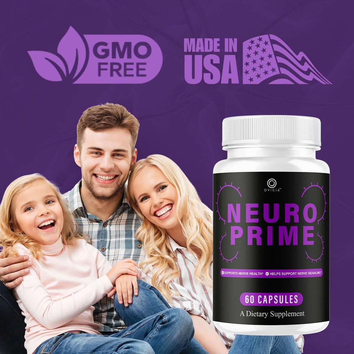 OVICIA NeuroPrime Capsules 60 gélules sur fond blanc