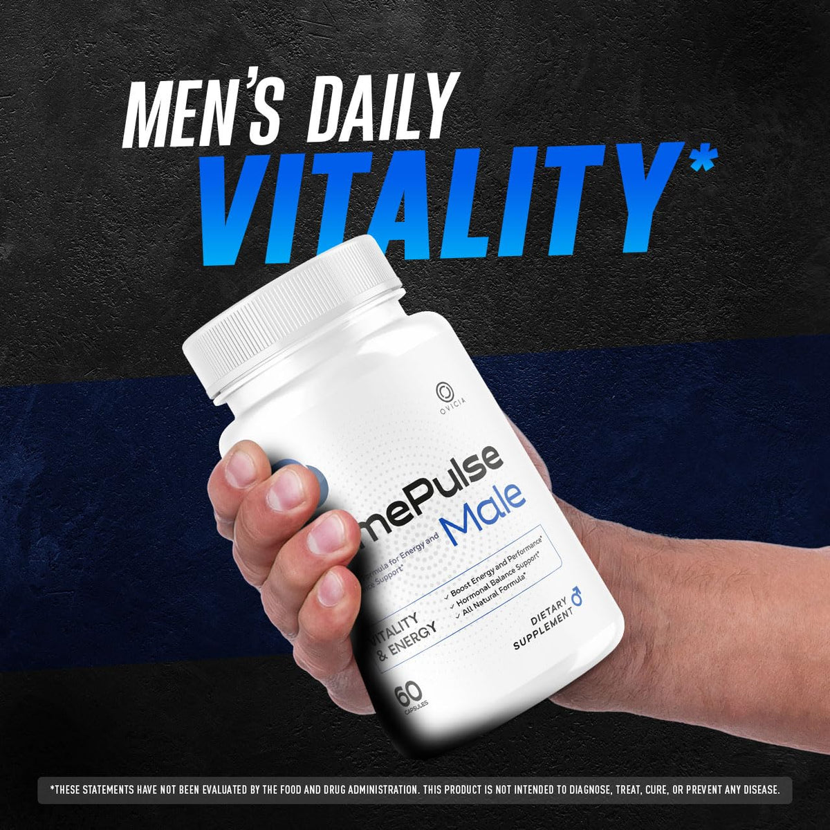 OVICIA Pulse Male Pills 120 capsules vue arrière