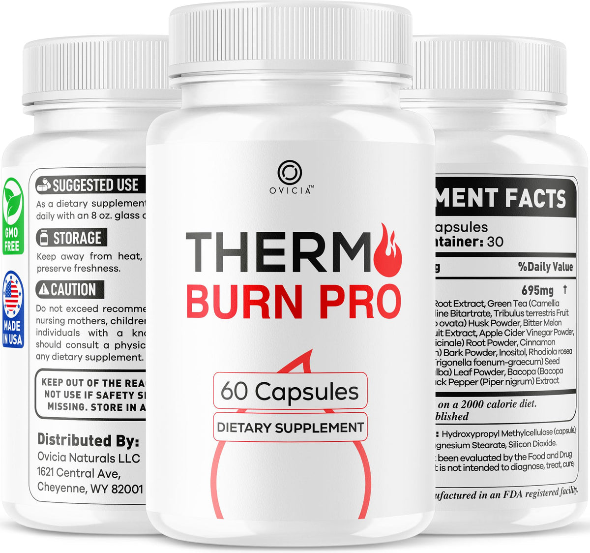OVICIA Thermo Burn Pro Capsules, vue d'ensemble du produit