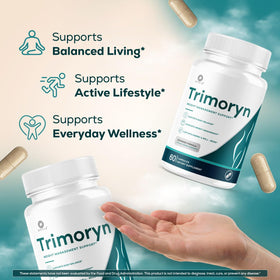 OVICIA Trimoryn Capsules 180 Capsules ouverte avec capsules visibles