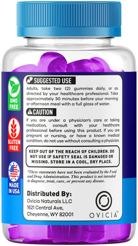 OVICIA Vital Health Gummies ingredients list