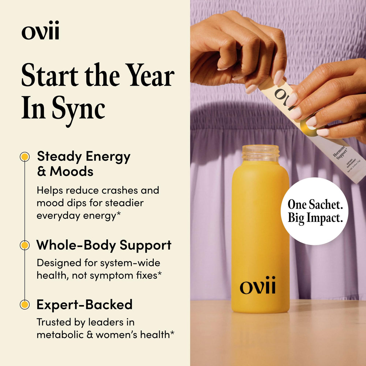 Ovii Complément Alimentaire Myo-Inositol 30 Servs vue arrière