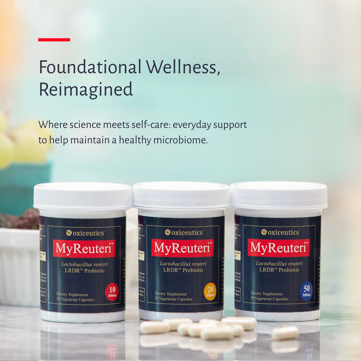 Oxiceutics MyReuteri™ 50 Milliards CFU Probiotique - informations nutritionnelles