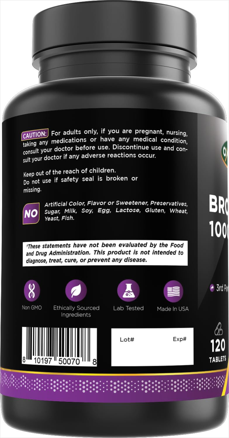 Oxify Bromelain 1000 MG comprimés avec des ingrédients naturels