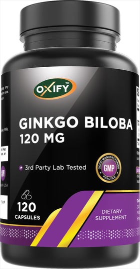 Oxify Ginkgo Biloba 120 mg boîte vue de face