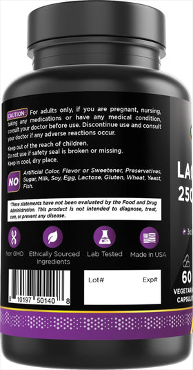 Oxify Lactoferrin 250 mg sur un fond naturel