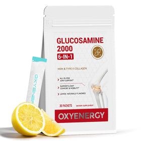 OxyEnergy Glucosamine Chondroïtine MSM 2000 mg sachets individuels en vue de face