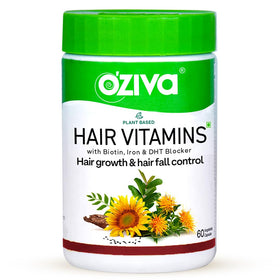 OZIVA Compléments Alimentaires Cheveux Végétaux 60 Capsules vue de face